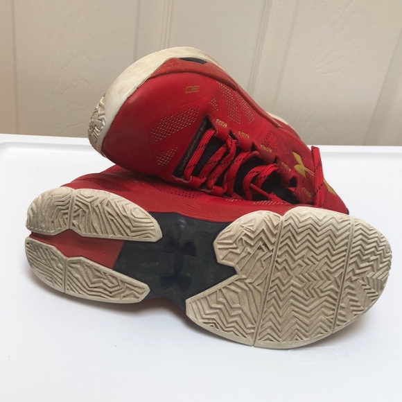 Curry 2 Floor General Red Shoes - Picture 5 of 7